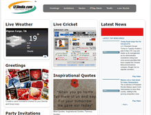 Tablet Screenshot of cricket1.123india.com