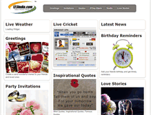 Tablet Screenshot of cricket.123india.com